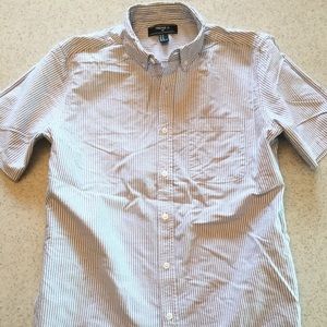 Forever 21 Short Sleeve Button Down Oxford Shirt Medium NWOT